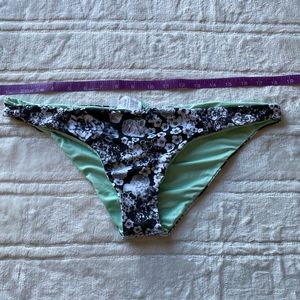 Zinke mint flower bikini bottoms large